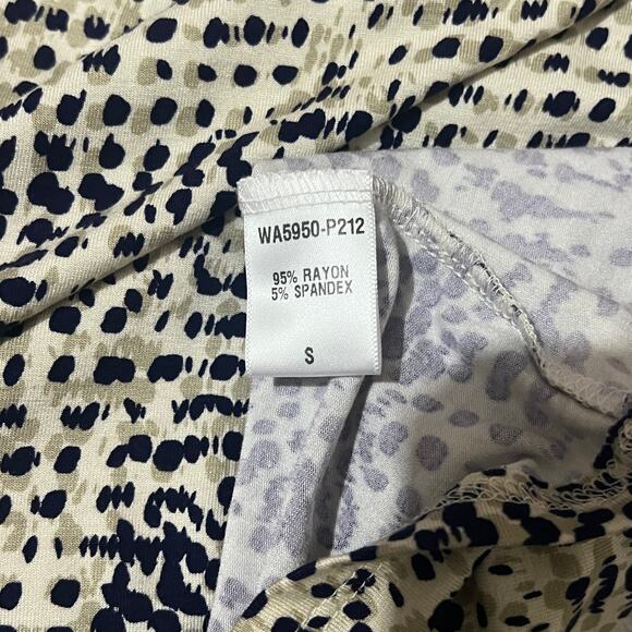 Loveappella SMALL Agather Printed Halter Knit Top - Stitch Fix Patterned Blouse - Picture 9 of 10